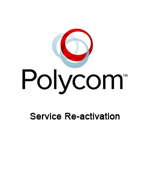 Service Re-activation for Polycom RealPresence Group 310-720p HD Codec with EagleEye Acoustic Camera (For Product with 1 Year or More Support Coverage) Service Re-activation for Polycom RealPresence Group 310-720p HD Codec with EagleEye Acoustic Camera (For Product with 1 Year or More Support Coverage)