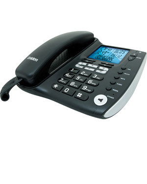 Uniden FP 1200 Corded Phone with Caller ID, analogue desk phone works even under power failure conditions