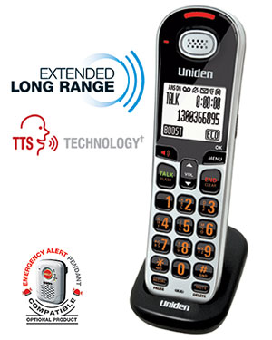 Uniden SSE 06 Additional Extra Cordless Handset to suit Visual & Hearing Impaired Telephone System SSE35, SSE37 Series 
