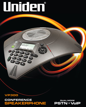 Uniden VP300 Conference Speakerphone Dual Mode (PSTN + VoIP)