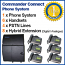 Commander REFURBISHED business telephone System - 4 Line, 6 Digital Handsets