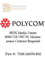 Polycom HDX Media Center 8000-720 1WC50, Maintenance Contract Required (7200-26850-002)