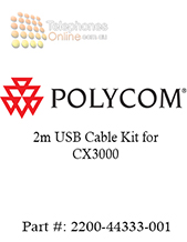 Polycom 2m USB Cable Kit for CX3000 (2200-44333-001)