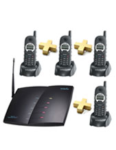 SP9228   4-32 lines, Long Range Cordless Phones, Enginius 4 Cordless Handsets and System  "10 KM Long Range" Model SP9228