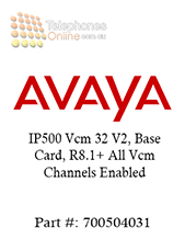 Avaya IP500 Vcm 32 V2, Base Card, R8.1+ All Vcm Channels Enabled (700504031)