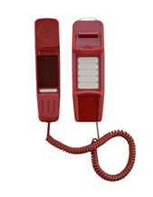 Interquartz IQ50RN Red Dial-less Slimline Phone