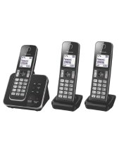 Panasonic Digital Cordless Phone with Answering System and 3 Handsets (KX-TGD323ALB)