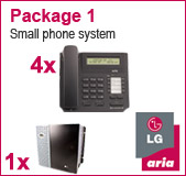 LG Aria 130 Phone System with 4 Handsets