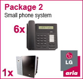 LG Aria 130 Phone System with 6 Handsets LG Aria 130 Phone System with 6 Handsets