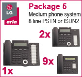 LG Aria 130 Phone System with 12 Handsets: PACK 5 for Medium Business, 9x 7008 Telephones, 2x 7016 Handset, 1x 7024 Handset LG Aria 130 Phone System with 12 Handsets: PACK 5 for Medium Business, 9x 7008 Telephones, 2x 7016 Handset, 1x 7024 Handset