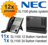 NEC SL1100 Telephone System with 12 Handsets NEC SL1100 Telephone System with 12 Handsets