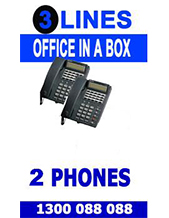 3 Line, 2 Digital Handsets, Music Onhold Plug Business Phone System In a Box " Very Easy installation" Plug and Play NEW Business Telephone COMMANDER System with Optional Handsets and Cordless TelePhones