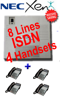 Secondhand - Refurbished Nec Xen Axis Telephone System,  8 ISDN Lines, Up to 20 Digital Handsets