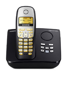 Siemens Gigaset A265 , handsfree phoning capability , features an integrated answering machine so you never miss a call 