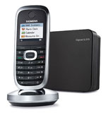 Siemens Gigaset SL370, Transfer of address book for 250 vCard entries to/from cellphone via Bluetooth®.
