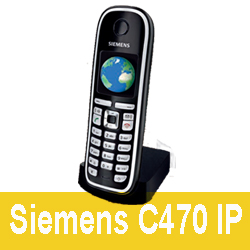 Siemens VoIP C470IP Cordless and fixed-line phone for up to 3 parallel calls 