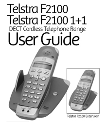 F2100 Telstra User Guide cordless how to where buy F2100 Instructions Manual