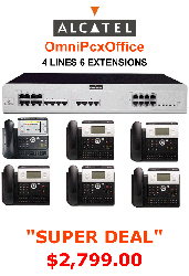 ALCATEL OmniPcx 4 Line, 6 Digital Handsets, Music Onhold Plug Business Phone System In a Box " Very Easy installation" Plug and Play NEW Business Telephone System with Optional Handsets and Cordless Phones
