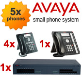 Avaya IP500 Phone System with 5 Handsets