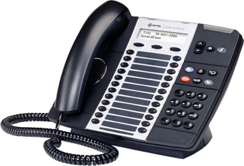 Mitel Networks 5224 IP Phone Handset offers more functionality with 24 programmable keys and 10 fixed functions keys.