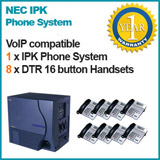 NEC IPK Phone system 4 Lines 8 Handsets Refurbished