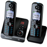 Panasonic KX-TG8162 Cordless Phone Twin Pack with digital answering machine (KX-TG8162)