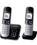 Panasonic KX-TG6822 Cordless Phone Twin Pack, Noise Reduction, Call Blocker, Answering Machine (KX-TG6822) Panasonic KX-TG6822 Cordless Phone Twin Pack, Noise Reduction, Call Blocker, Answering Machine (KX-TG6822)
