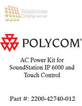 Polycom AC Power Kit for SoundStation IP 6000 and Touch Control (2200-42740-012)