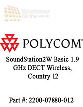 Polycom SoundStation2W Basic 1.9 GHz DECT Wireless, country 12 (2200-07880-012) Polycom SoundStation2W Basic 1.9 GHz DECT Wireless, country 12 (2200-07880-012)