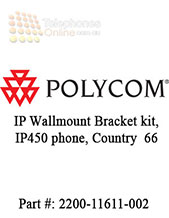 Polycom IP Wallmount Bracket kit, IP450 phone, Country  66