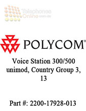 Polycom Voice Station 300/500 unimod, Country Group 3, 13 Polycom Voice Station 300/500 unimod, Country Group 3, 13
