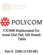 Polycom CX5000 Replacement External Dial Pad, MS RoundTable (2200-31330-001)