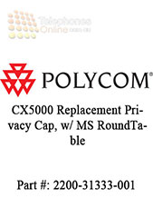 Polycom CX5000 Replacement Privacy Cap, w/ MS RoundTable (2200-31333-001)