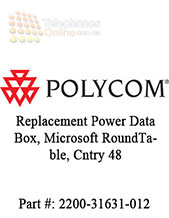 Polycom Replacement Power Data Box, Microsoft RoundTable, Cntry 48