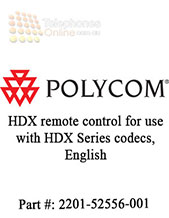 Polycom HDX remote control for use with HDX Series codecs, English