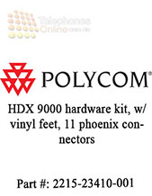 Polycom HDX 9000 hardware kit, w/ vinyl feet, 11 phoenix connectors