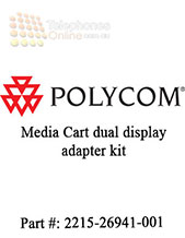 Polycom Media Cart dual display adapter kit, 2583-26914-001