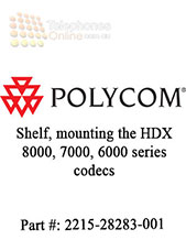 Polycom Shelf, mounting the HDX 8000, 7000, 6000 series codecs