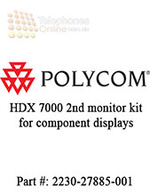 Polycom HDX 7000 2nd monitor kit for component displays