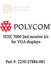 Polycom HDX 7000 2nd monitor kit for VGA displays