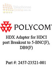Polycom HDX Adapter for HDCI port Breakout to 5-BNC(F), DB9(F)