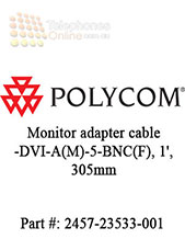 Polycom Monitor adapter cable -DVI-A(M)-5-BNC(F), 1', 305mm