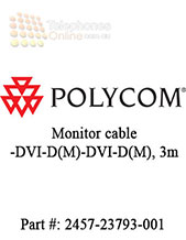 Polycom Monitor cable -DVI-D(M)-DVI-D(M), 3m