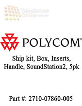 Polycom Ship kit, Box, Inserts, Handle, SoundStation2, 5pk