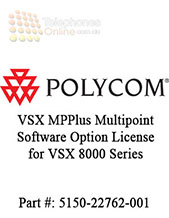 VSX MPPlus Multipoint Software Option License for VSX 8000 Series. Allows for 6-site MP video calls. VSX MPPlus Multipoint Software Option License for VSX 8000 Series. Allows for 6-site MP video calls.