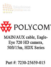 Polycom MAIN/AUX cable, EagleEye 720 HD camera, 50ft/15m, HDX Series