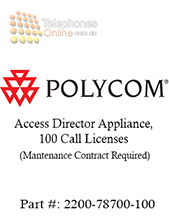 Polycom Access Director Appliance, 100 Call Licenses, Mantenance Contract Required (2200-78700-100)