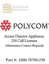 Polycom Access Director Appliance, 250 Call Licenses, Mantenance Contract Required (2200-78700-250)