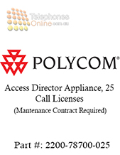 Polycom Access Director Appliance, 25 Call Licenses, Mantenance Contract Required (2200-78700-025)