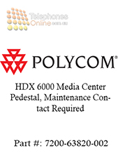 Polycom HDX 6000 Media Center Pedestal, Maintenance Contact Required (7200-63820-012)